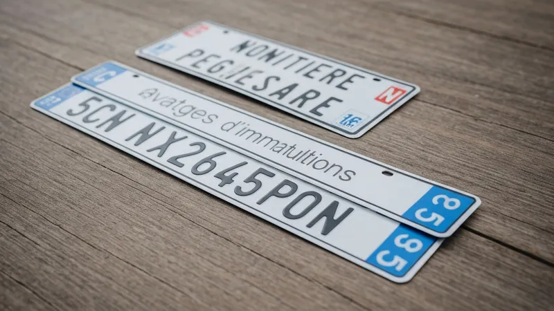 Avantages des plaques d'immatriculation personnalisées